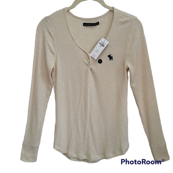 Abercrombie & Fitch Long Sleeve‎ Henley SMALL - Picture 1 of 16